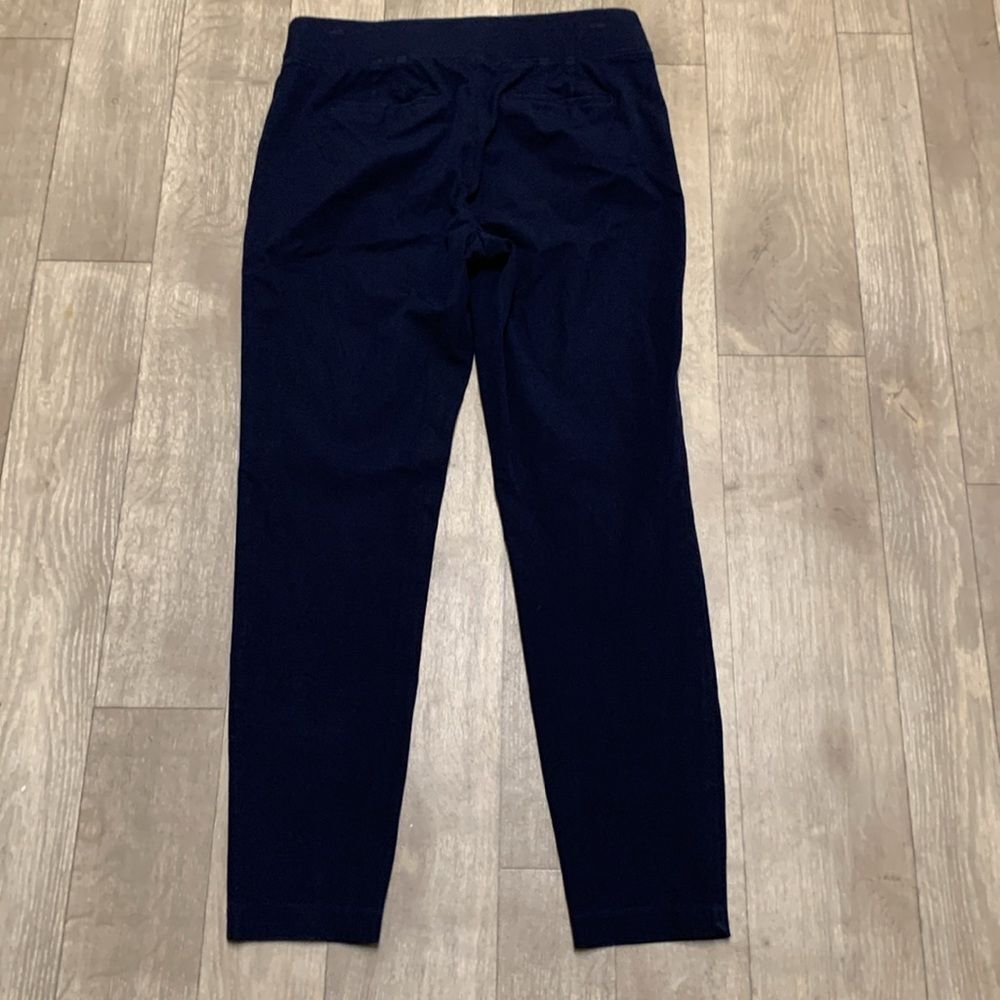 Womens Talbots Skinny Navy Blue Ankle Pull On Stretch Jegging Pants - Picture 2 of 6